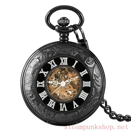 Steampunk Pocket Watch Black and White - Steampunk Shop